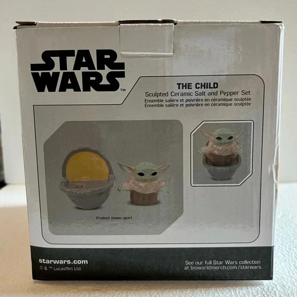 NEW STAR WARS The Mandalorian THE CHILD 3DSculpted Salt & Pepper Shaker Set - Picture 5 of 8